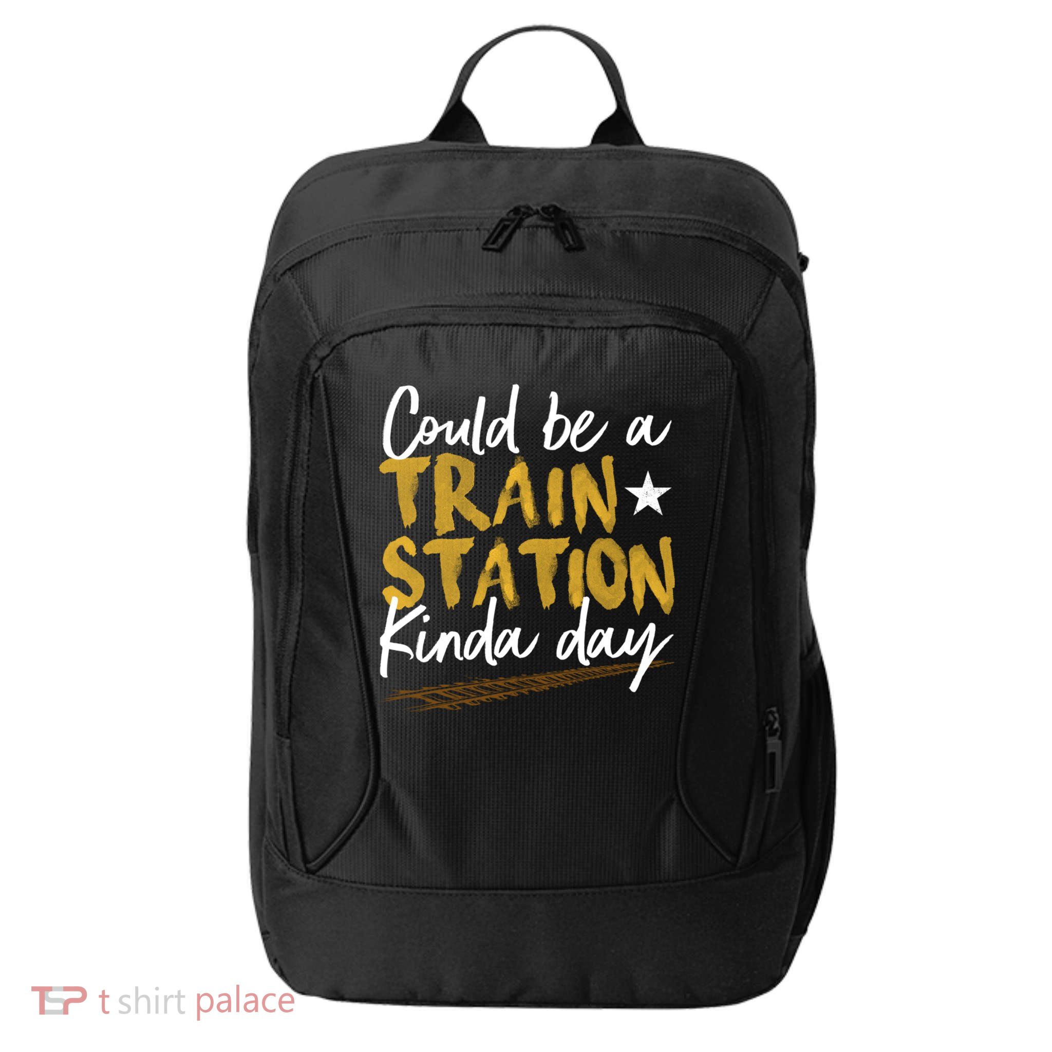 Could Be A Train Station Kind Of Day Womens City Backpack