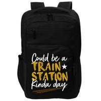 Could Be A Train Station Kind Of Day Womens Impact Tech Backpack