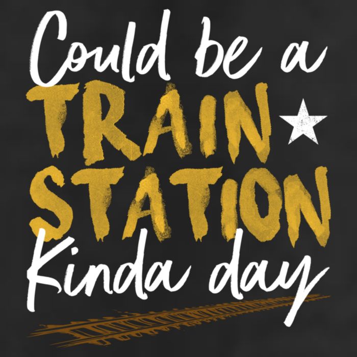 Could Be A Train Station Kind Of Day Womens Golf Towel