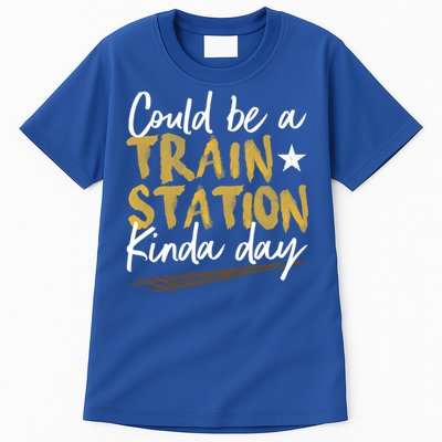 Could Be A Train Station Kind Of Day Womens Tall T-Shirt