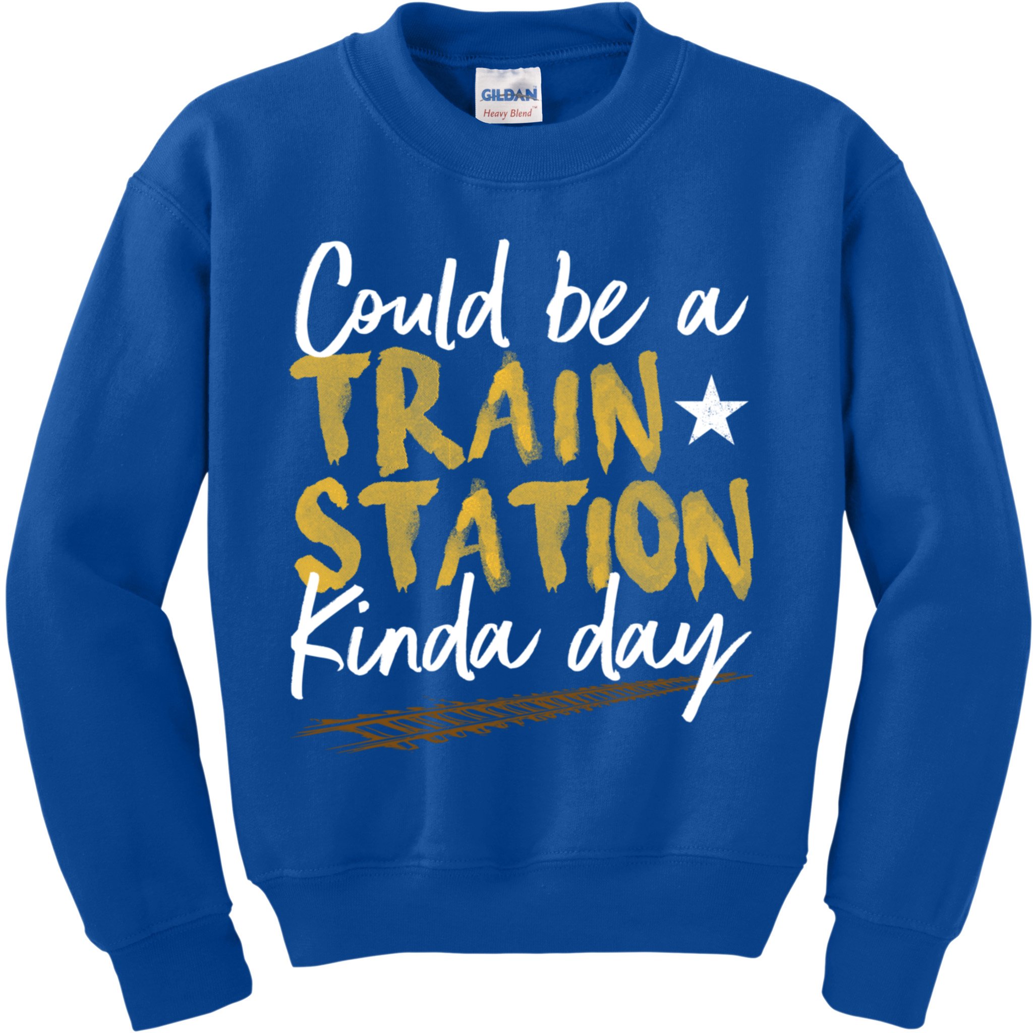 Could Be A Train Station Kind Of Day Womens Kids Sweatshirt