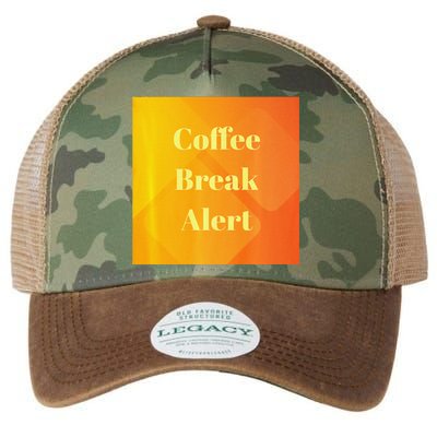 Coffee Break Alert Premium Legacy Tie Dye Trucker Hat