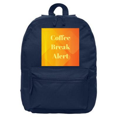 Coffee Break Alert Premium 16 in Basic Backpack