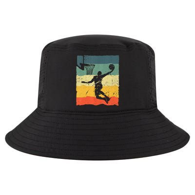 Cool Basketball Art For Men Women Vintage Basketball Player Cool Comfort Performance Bucket Hat