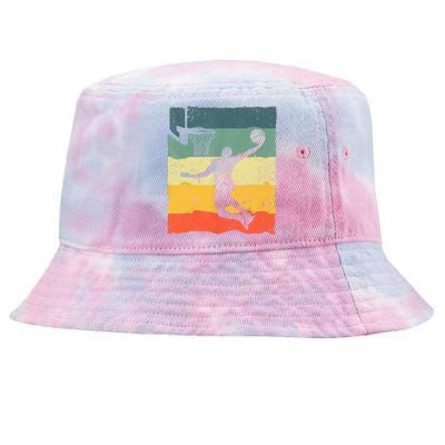 Cool Basketball Art For Men Women Vintage Basketball Player Tie-Dyed Bucket Hat