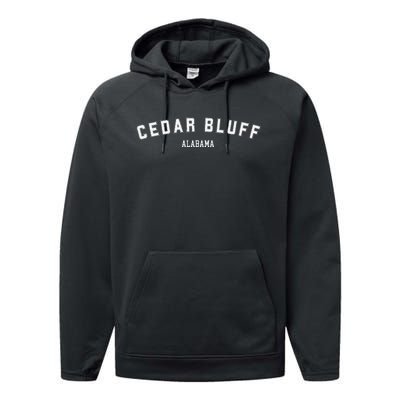 Cedar Bluff Alabama Cedar Bluff Performance Fleece Hoodie