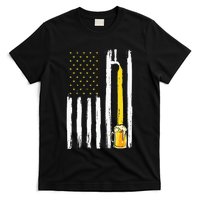 Craft Beer American Flag USA 4th Of July Brewery America T-Shirt