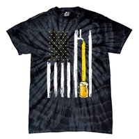 Craft Beer American Flag USA 4th Of July Brewery America Tie-Dye T-Shirt