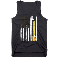 Craft Beer American Flag USA 4th Of July Brewery America Tank Top