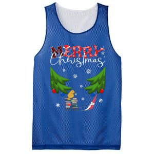 Cat Books And Coffee Funny Gnome And Christmas Tree 1970s Family Gift Mesh Reversible Basketball Jersey Tank