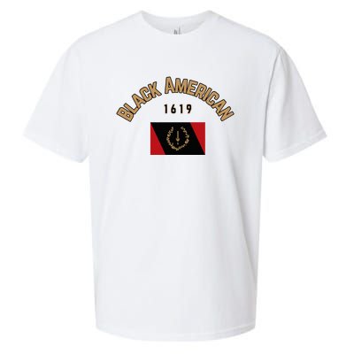 Cute Black American 1619 Black Afro American Heritage Flag Sueded Cloud Jersey T-Shirt