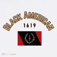 Cute Black American 1619 Black Afro American Heritage Flag Tall T-Shirt