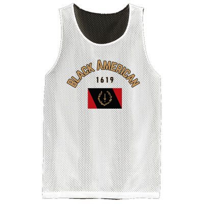 Cute Black American 1619 Black Afro American Heritage Flag Mesh Reversible Basketball Jersey Tank