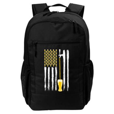Craft Beer American Flag Usa 4th July Alcohol Brew Backpack