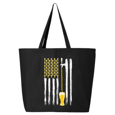 Craft Beer American Flag Usa 4th July Alcohol Brew 25L Jumbo Tote