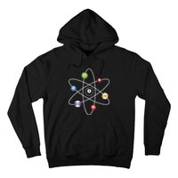 Cue Ball Atoms Billiard Lover Pool Player Game Sports Hoodie