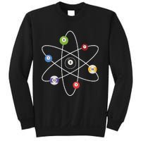 Cue Ball Atoms Billiard Lover Pool Player Game Sports Sweatshirt