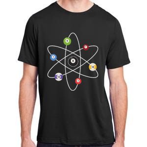 Cue Ball Atoms Billiard Lover Pool Player Game Sports Adult ChromaSoft Performance T-Shirt