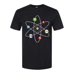 Cue Ball Atoms Billiard Lover Pool Player Game Sports Softstyle CVC T-Shirt