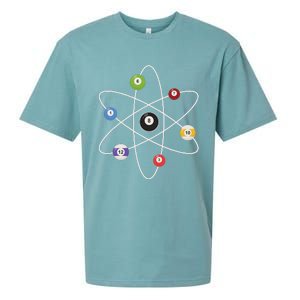 Cue Ball Atoms Billiard Lover Pool Player Game Sports Sueded Cloud Jersey T-Shirt