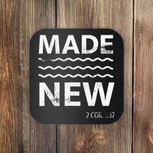 Christian Baptism Adult Christian Bible Verse Made New Coaster