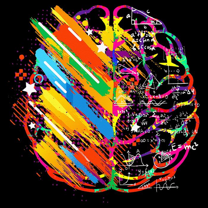Colorful Brain Art Teacher Artist Painter Student Doggie Tank