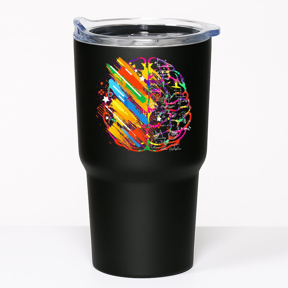 Colorful Brain Art Teacher Artist Painter Student Tumbler