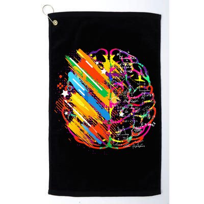 Colorful Brain Art Teacher Artist Painter Student Golf Towel