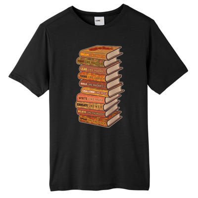 Celebrate Black African American History Figures Books Tall Fusion ChromaSoft Performance T-Shirt