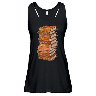 Celebrate Black African American History Figures Books Ladies Essential Flowy Tank