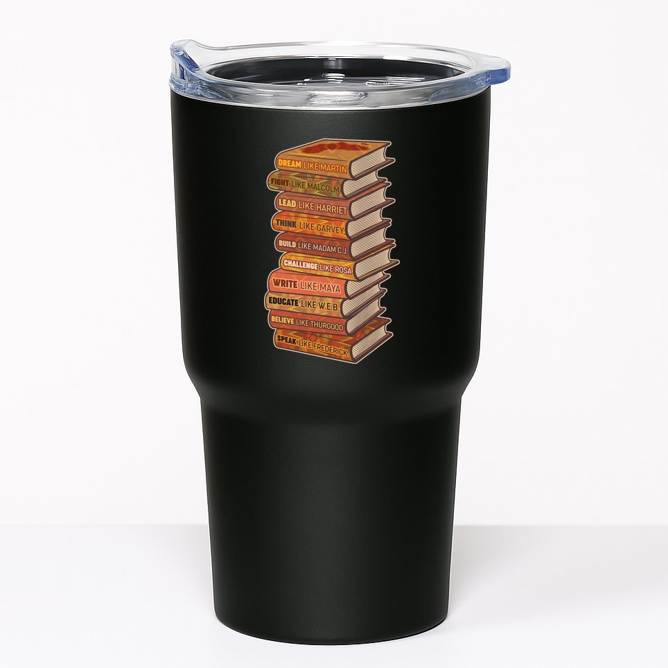 Celebrate Black African American History Figures Books Tumbler