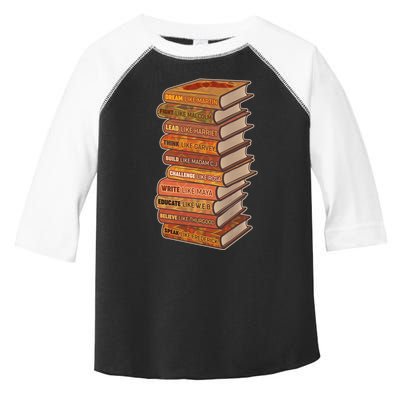 Celebrate Black African American History Figures Books Toddler Fine Jersey T-Shirt