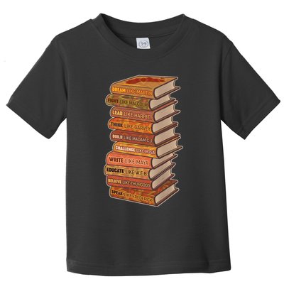Celebrate Black African American History Figures Books Toddler T-Shirt