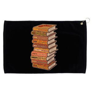 Celebrate Black African American History Figures Books Grommeted Golf Towel