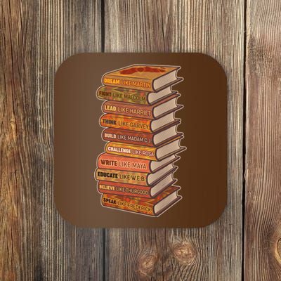 Celebrate Black African American History Figures Books Coaster