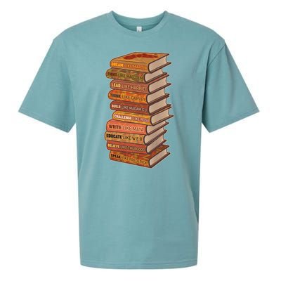 Celebrate Black African American History Figures Books Sueded Cloud Jersey T-Shirt