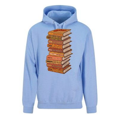 Celebrate Black African American History Figures Books Unisex Surf Hoodie