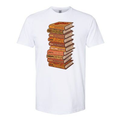 Celebrate Black African American History Figures Books Softstyle® CVC T-Shirt