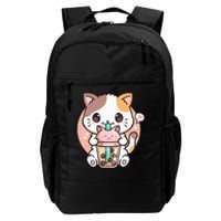 Cat Boba Anime Bubble Tea Neko Kawaii Daily Commute Backpack