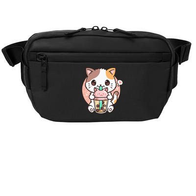 Cat Boba Anime Bubble Tea Neko Kawaii Crossbody Pack