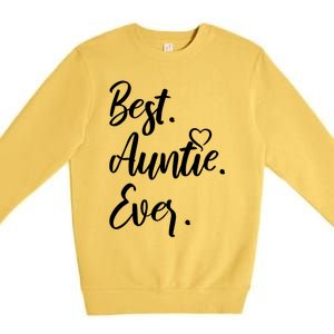 Cute Best Auntie Ever Tops For Aunts Gift Premium Crewneck Sweatshirt