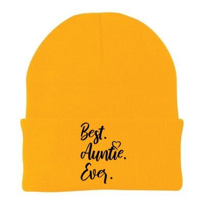 Cute Best Auntie Ever Tops For Aunts Gift Knit Cap Winter Beanie