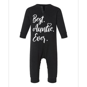 Cute Best Auntie Ever Tops For Aunts Gift Infant Fleece One Piece