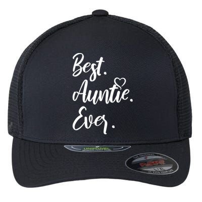 Cute Best Auntie Ever Tops For Aunts Gift Flexfit Unipanel Trucker Cap