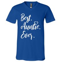 Cute Best Auntie Ever Tops For Aunts Gift V-Neck T-Shirt