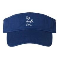 Cute Best Auntie Ever Tops For Aunts Gift Valucap Bio-Washed Visor