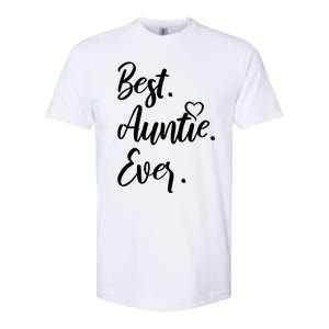 Cute Best Auntie Ever Tops For Aunts Gift Softstyle CVC T-Shirt