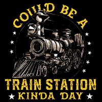 Could Be A Train Station Kinda Day Cooling Performance Crew T-Shirt