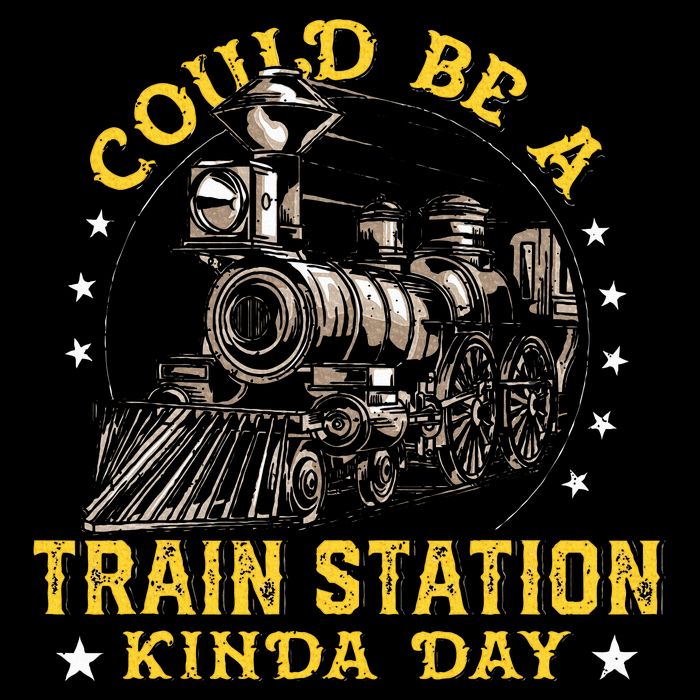 Could Be A Train Station Kinda Day Cooling Performance Crew T-Shirt