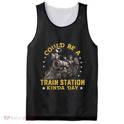 Could Be A Train Station Kinda Day Mesh Reversible Basketball Jersey Tank